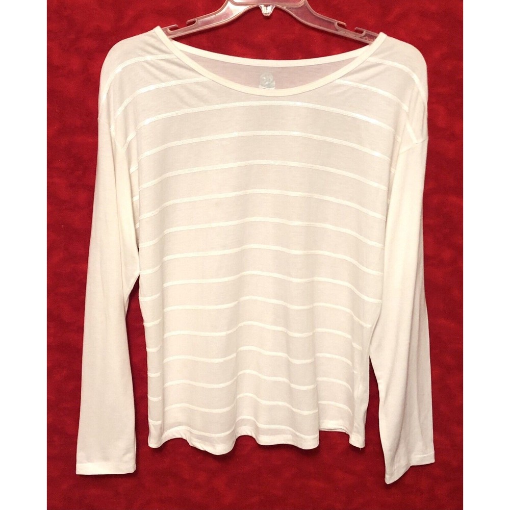 GVS Long Sleeved Sequence Shirt White Large Women's Ladies